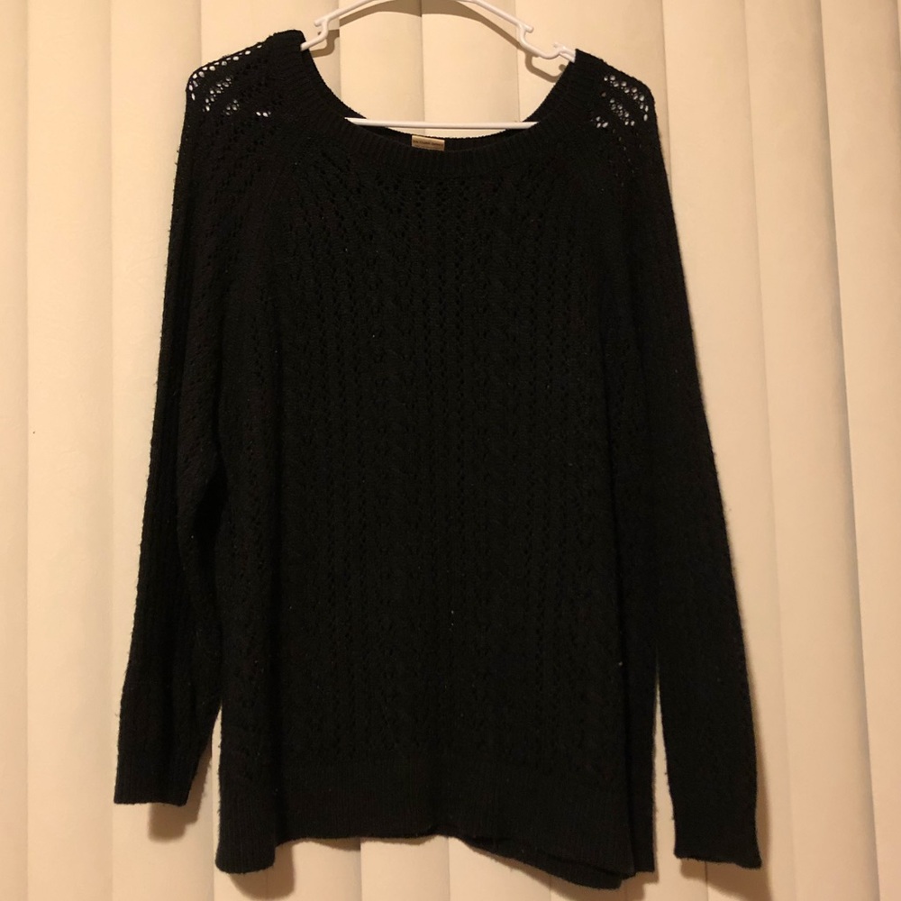 2X Black Sweater
